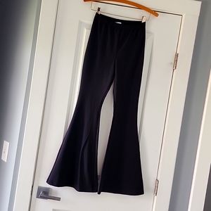 NWOT...Boyed black, very flared, fitted at knee, high rise legging pant!